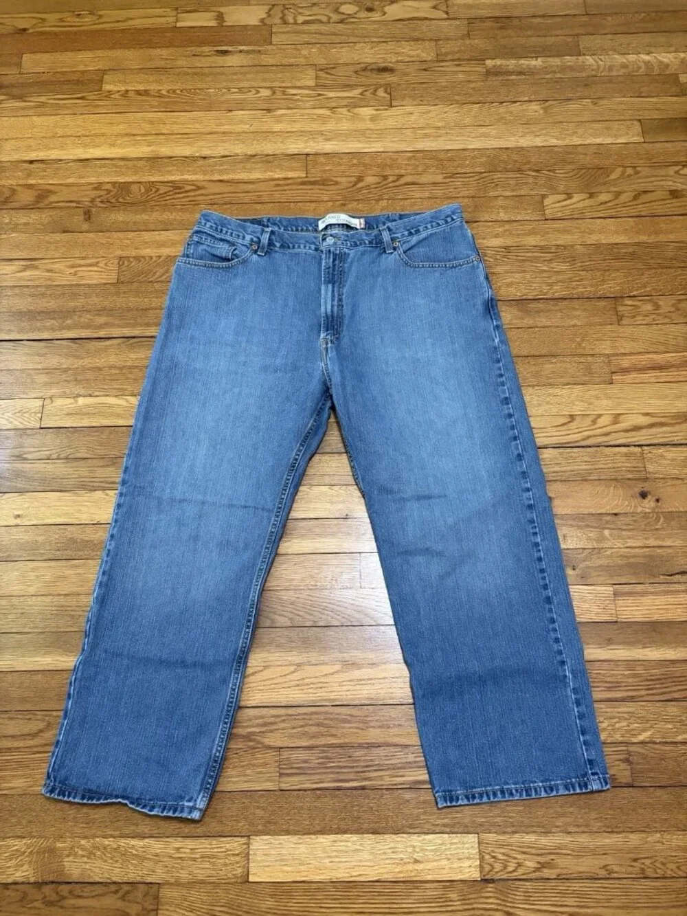 Levis 559 Mens Relaxed Straight Leg Blue Denim Jeans Size 42x30 Pants